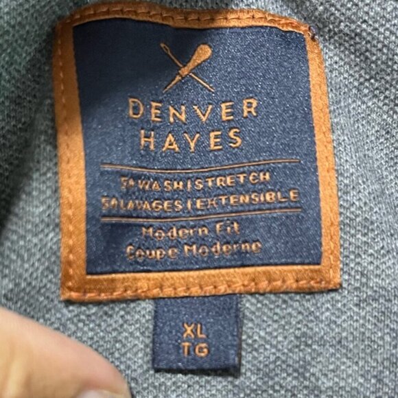 Denver Hayes XL Navy Stretch Polo Shirt - Modern Fit - Picture 2 of 12